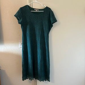 Emerald green dress